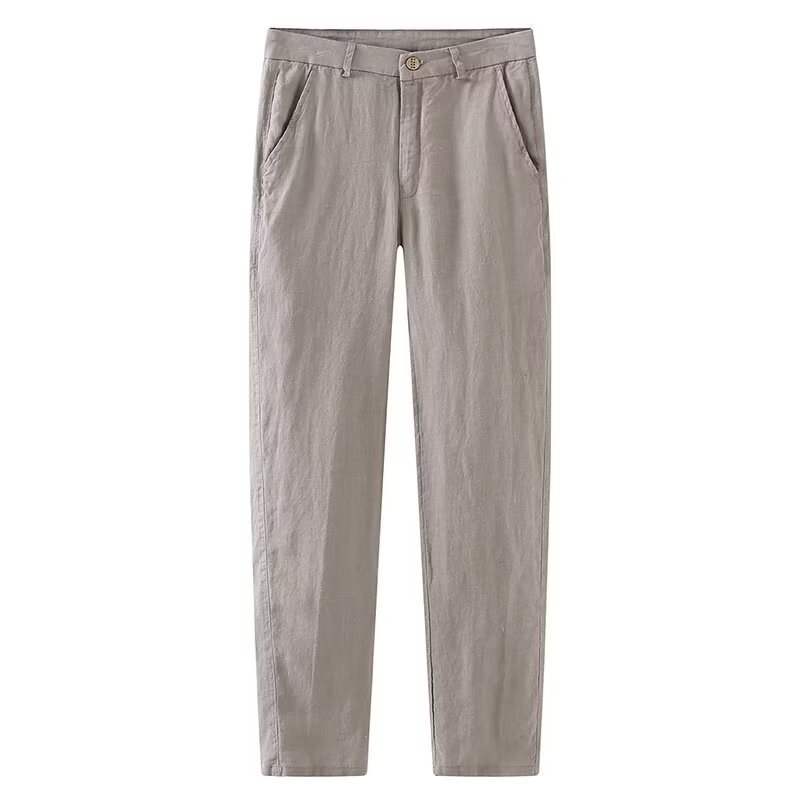 Men's Slim Retro Straight-leg Trousers