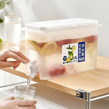 Refrigerator Storage Jars Large Capacity Cold Water Kettle With Faucet Household Storage Plastic Lemonade Bottle Container