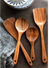 Wooden spatula kitchenware set