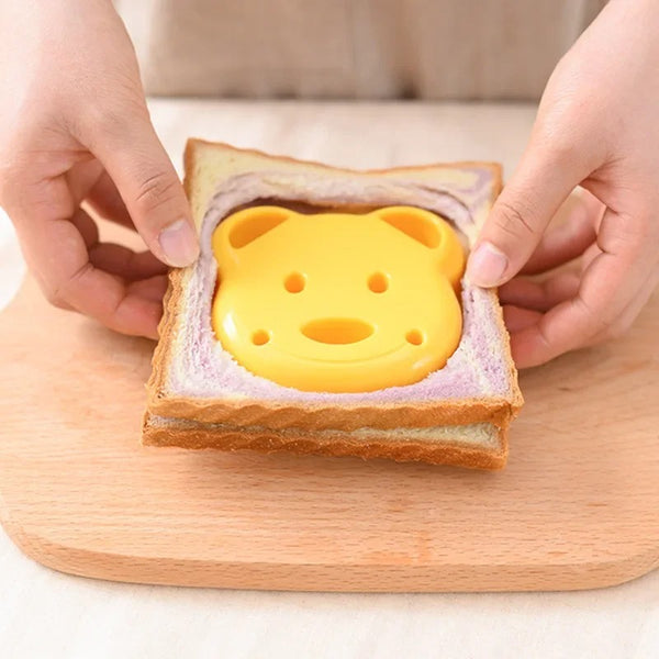 DIY children's cartoon sandwich mold