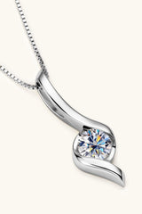 1 Carat Moissanite 925 Sterling Silver Necklace - For You Eshop1 Carat Moissanite 925 Sterling Silver NecklaceTrendsiFor You EshopSilverOne Size