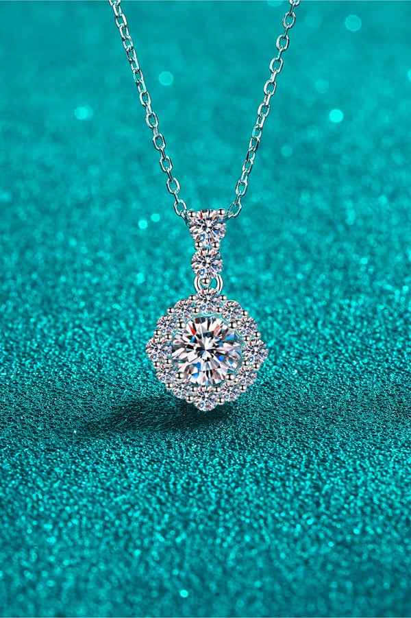 1 Carat Moissanite 925 Sterling Silver Necklace - For You Eshop1 Carat Moissanite 925 Sterling Silver NecklaceTrendsiFor You EshopSilverOne Size