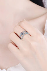 1 Carat Moissanite Crisscross Ring - For You Eshop1 Carat Moissanite Crisscross RingTrendsiFor You EshopSilver4