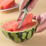 3-in-1 Watermelon Cutter Stainless Steel Fruit Carving Knife Multi-functional Melon Fork Slicer Tool for Camping Kitchen Gadgets