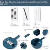 Vegetable Cutter Multifunctional Potato Shredder Household Scraping Radish Grater Slicer with Container Kitchen Gadgets