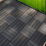 44 pieces of 12x12 square waterproof outdoor terrace tiles - interlocked, all-weather, anti slip, easy to assemble