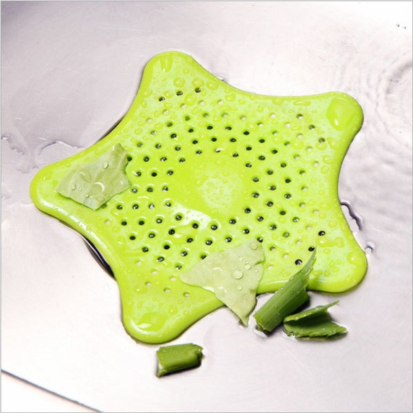 Five-pointed Star Kitchen Sink Anti-clogging Silicone Floor Drain