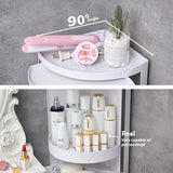 Creative Bathroom Triangle Storage Rack Rotating Plastic