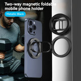 Magnetic Car Phone Holder Folding Mini Stand For Magsafe iPhone Magnet GPS Car Mount for iPhone 15 14 13 Mobile Phone Bracket