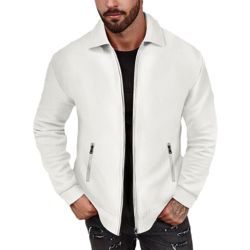 Lapel Slim-fit Cardigan Men's Jacket Coat