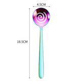 Colorful 304 Stainless Steel Spoon Stirring Dessert Ice Cream Coffee Spoon Spoon Gift Set