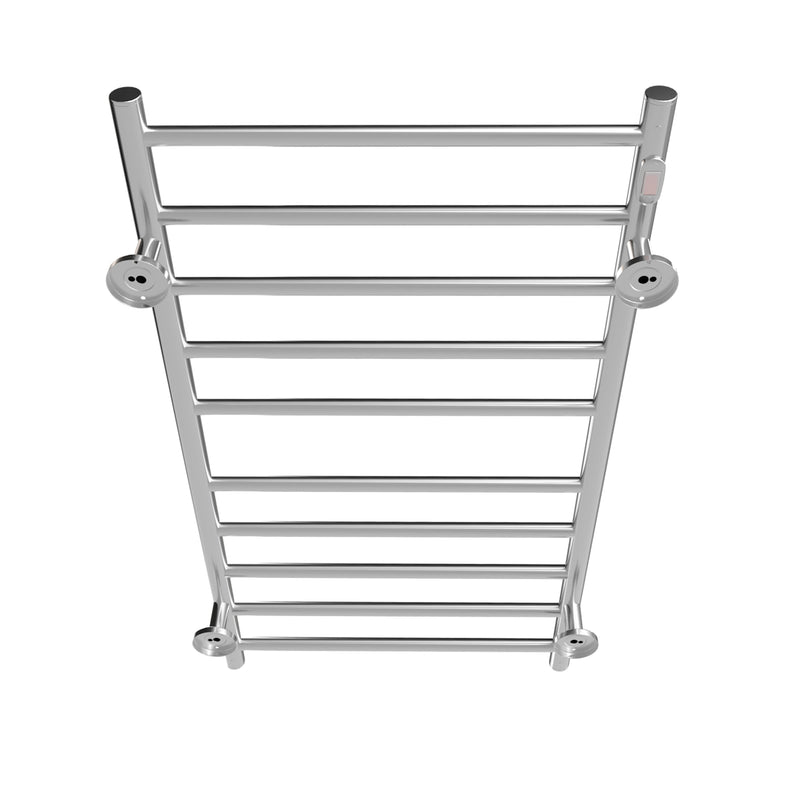 Electric Heated Towel Rack for Bathroom Wall Mounted Towel Warmer 10 Stainless Steel Bars Drying Rack