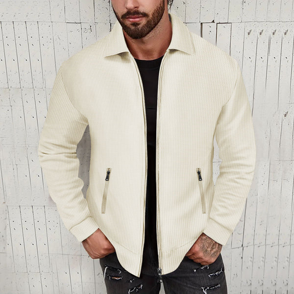 Lapel Slim-fit Cardigan Men's Jacket Coat