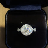 3 Carat 925 Sterling Silver Moissanite Ring