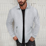 Lapel Slim-fit Cardigan Men's Jacket Coat