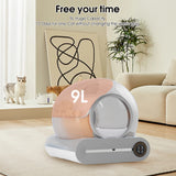 Automatic cleaning, eliminates odors, supports WiFi application control, intelligent automatic cat litter box with padding