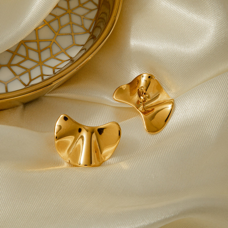 Irregular 18K Gold-Plated Earrings