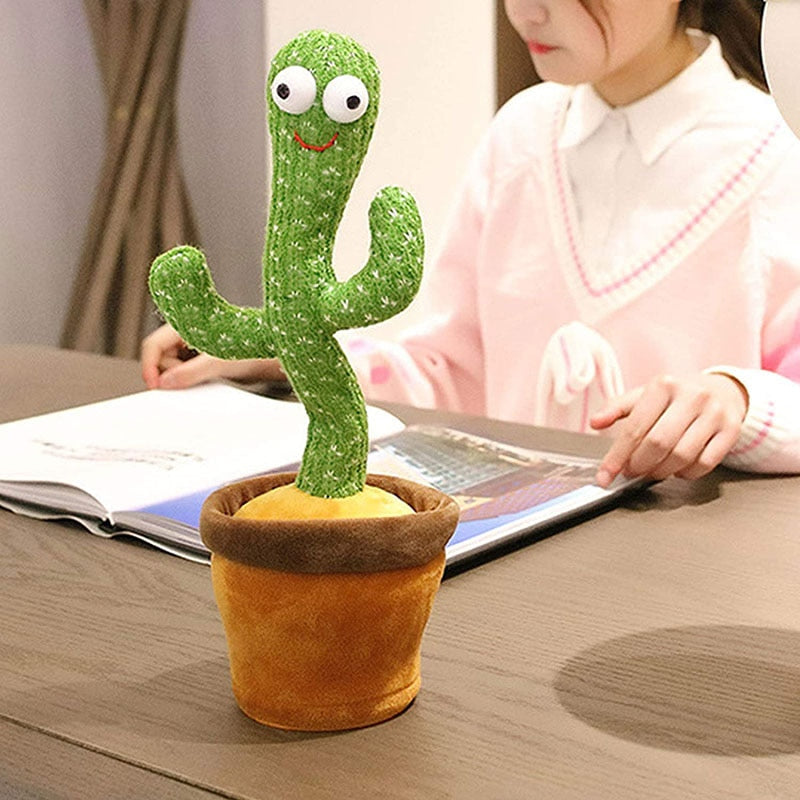 Dancing Cactus Electron Plush Toy Soft Plush Doll Babies Cactus That Can Sing And Dance Voice Interactive Bled Stark Toy For Kid