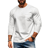 Men's Round Neck Long-sleeved T-shirt Slim Fit Breathable