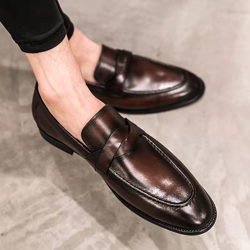 Casual Slip-on British Leather Shoes