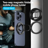 Magnetic Car Phone Holder Folding Mini Stand For Magsafe iPhone Magnet GPS Car Mount for iPhone 15 14 13 Mobile Phone Bracket