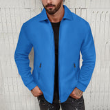 Lapel Slim-fit Cardigan Men's Jacket Coat