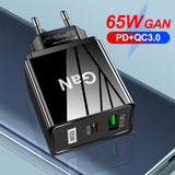 GaN Gallium Nitride Charger 65W Charging Head TYPE-C