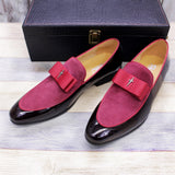 Matte Leather Patent Leather Men's Shoes