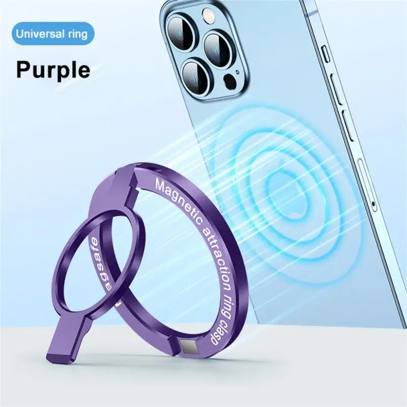 For Phone New Magnetic Ring Holder for 12 13 14 Max Magnet Finger Ring Grip Stand Holder Zinc Alloy Kickstand