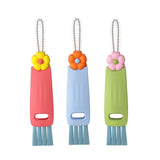 Petal three in one cup lid brush multifunctional gap cleaning brush milk bottle mouth groove cup brush