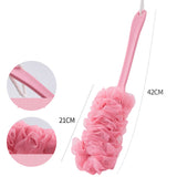 Long handled large bath brush, long handled scrubbing bath tool, flower bath brush, scrubbing bath brush, scrubbing bath ball, s