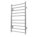 Electric Heated Towel Rack for Bathroom Wall Mounted Towel Warmer 10 Stainless Steel Bars Drying Rack