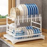 Kitchen drainage rack bowl and dish rack bowl and dish storage rack household utensils knives and forks storage rack