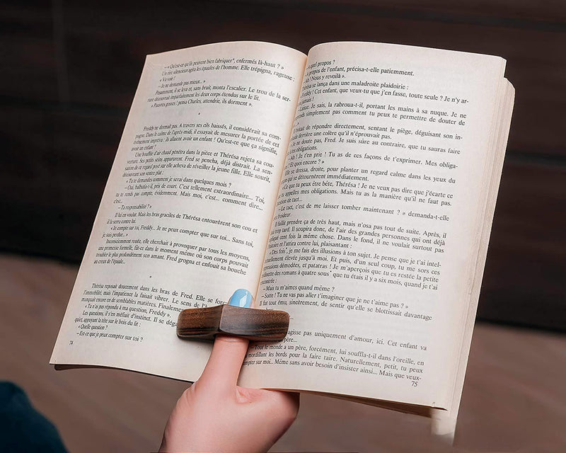 Portable Thumb Book Page Clip Lazy One Hand Reading Bookmark