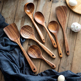 Wooden spatula kitchenware set