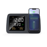 Digital clock wireless charging 15W intelligent three in one alarm clock wireless charging calendar desktop charging