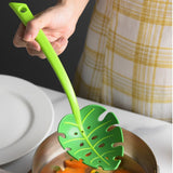 Green leaf spoon turtle back leaf Lo mein spoon spoon high temperature resistant large spoon