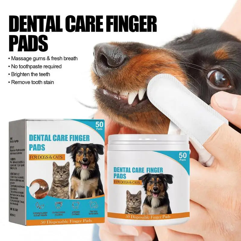 50Pcs Presoaked Dog Toothbrushes