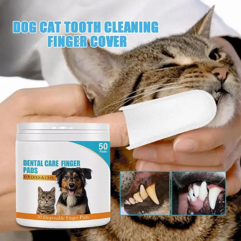 50Pcs Presoaked Dog Toothbrushes