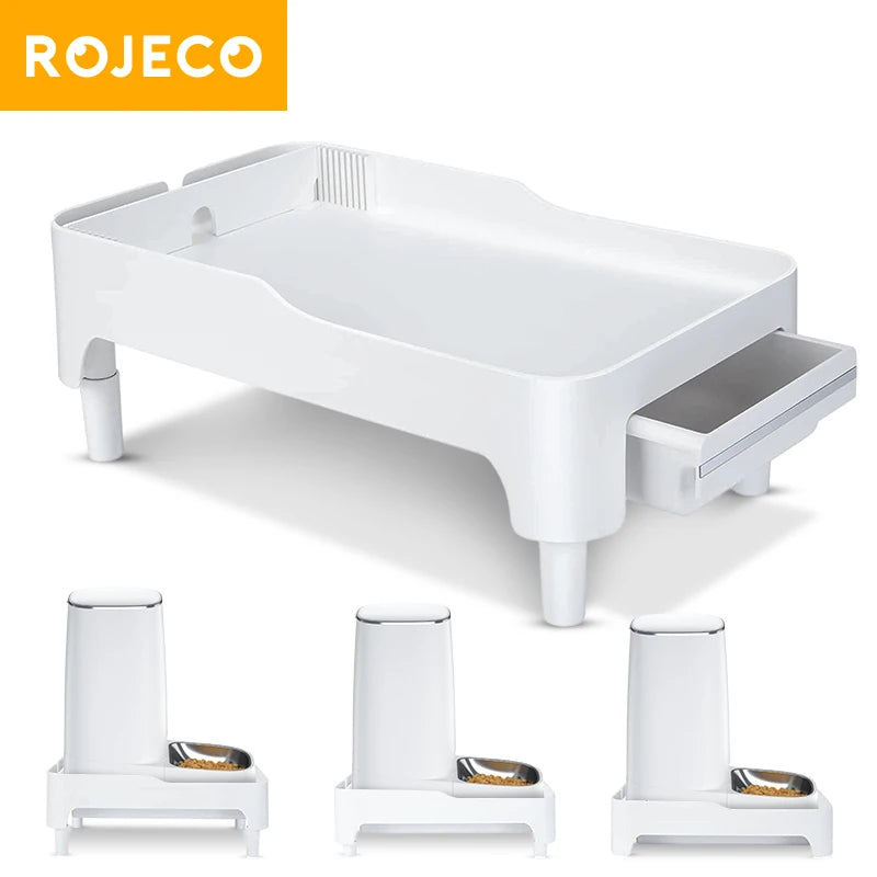 ROJECO Elevated Holder For Automatic Pet Feeders