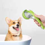 1pc Pet Bath Brush Soft Silicone Long Handle