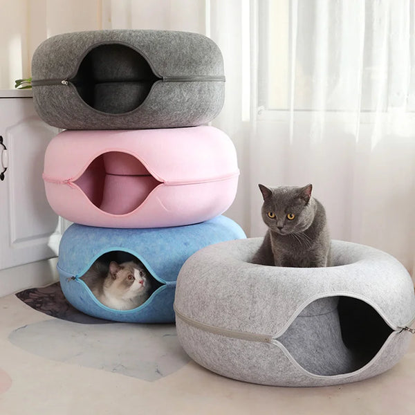 Donut Cat Bed for 2 Cats