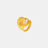 18K Gold-Plated Twisted Ring