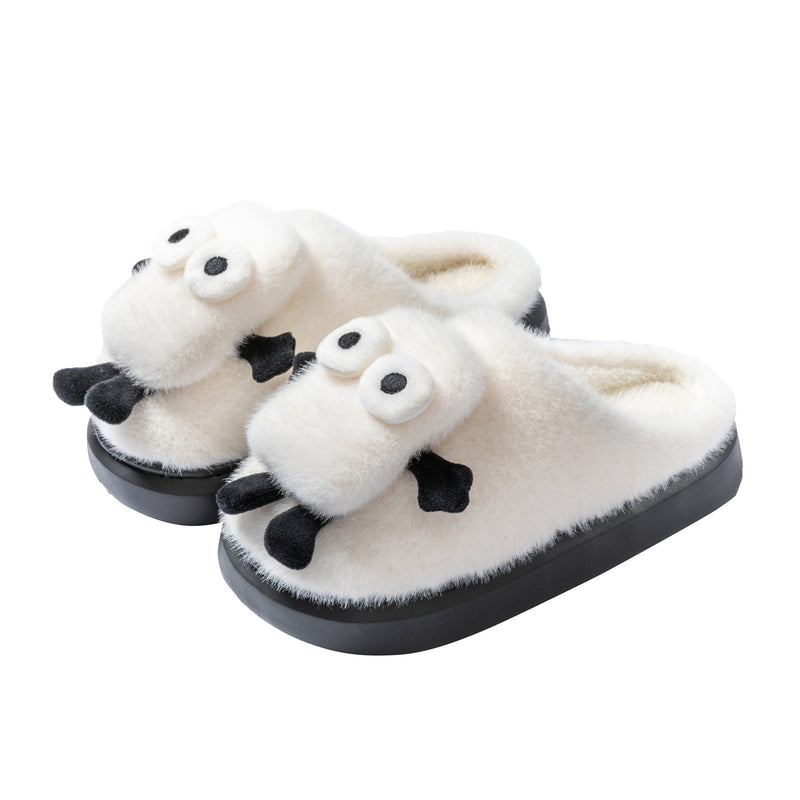 Briquette Couple Household Thermal Cotton Slippers