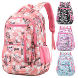 New Letter Print Backpack With Pencil Case Fsahion Sweet Primary School Students Schoolbag For Girls Boys