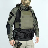 Black And Gray Industrial Attack SP2 Tactical Top Battle Suit