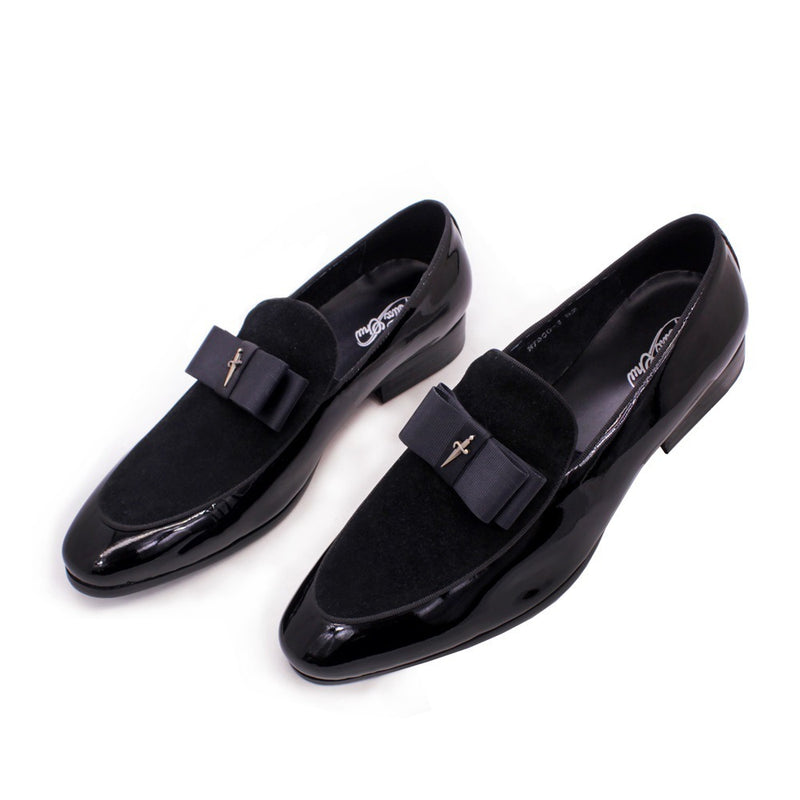 Matte Leather Patent Leather Men's Shoes