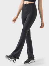 Zipper Detail High Waist Active Pants