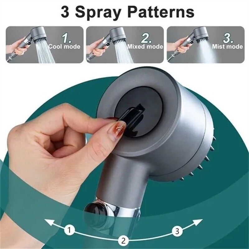 3 Modes Shower Head With Filter