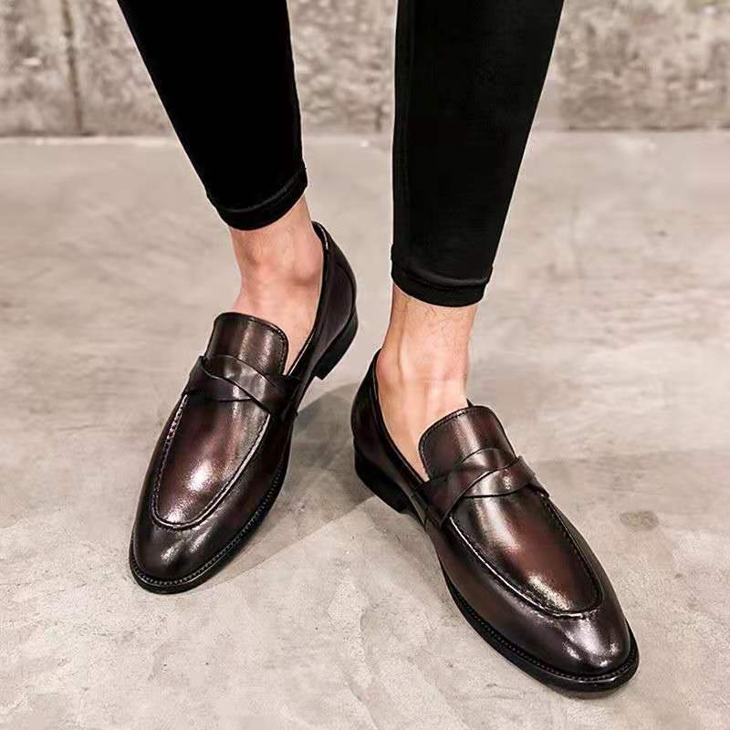 Casual Slip-on British Leather Shoes